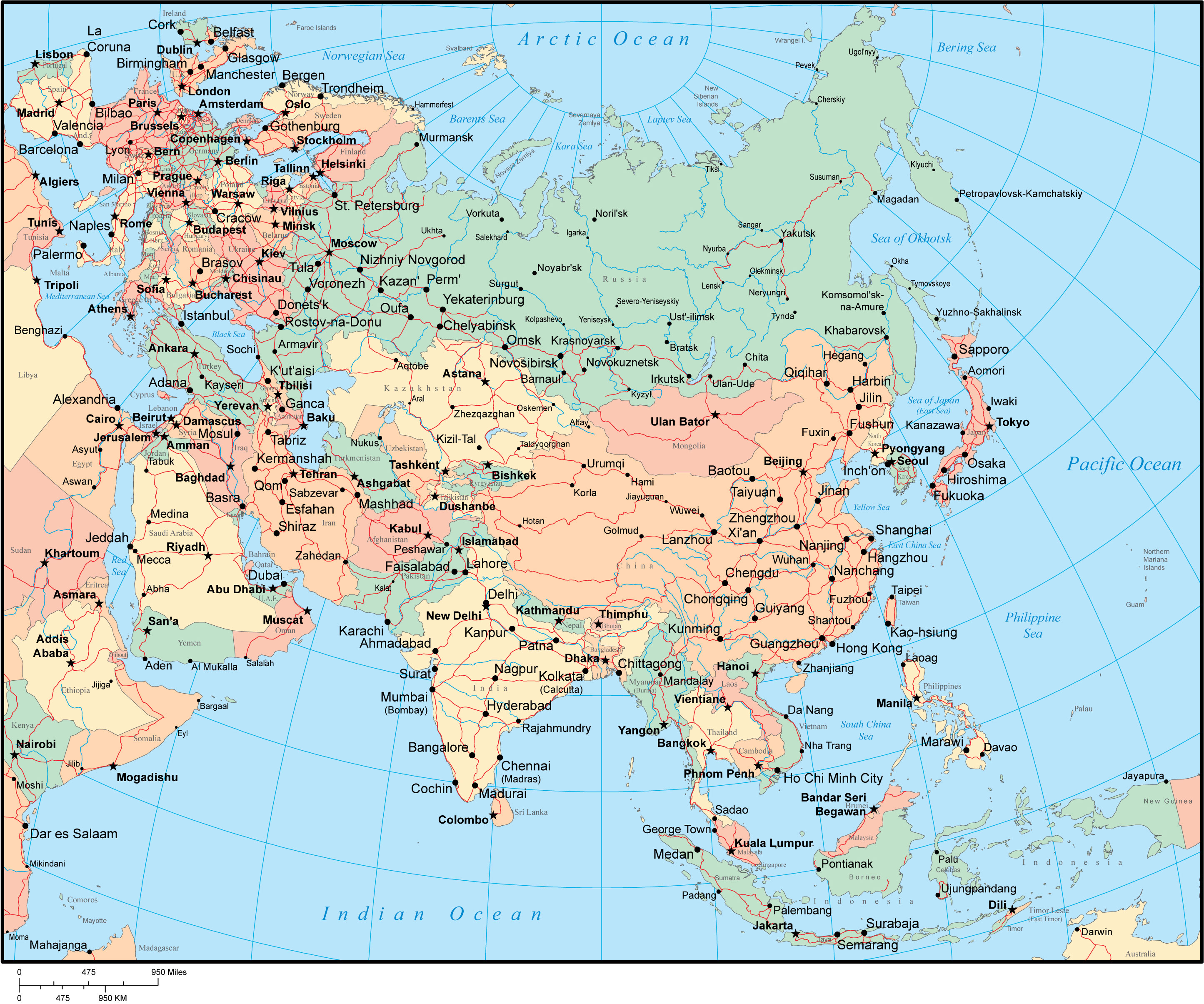 Map of Asia - Asia Maps and Geography
