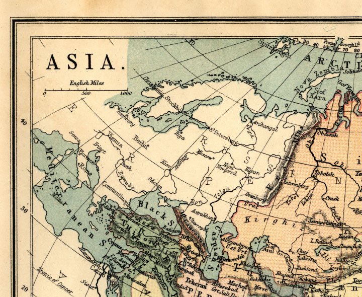 northwest asia map