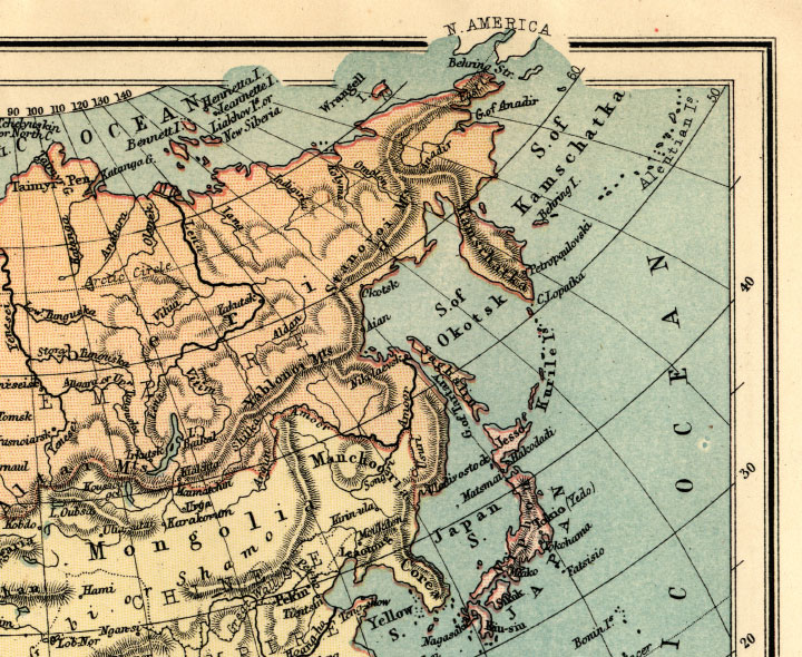 northeast asia map