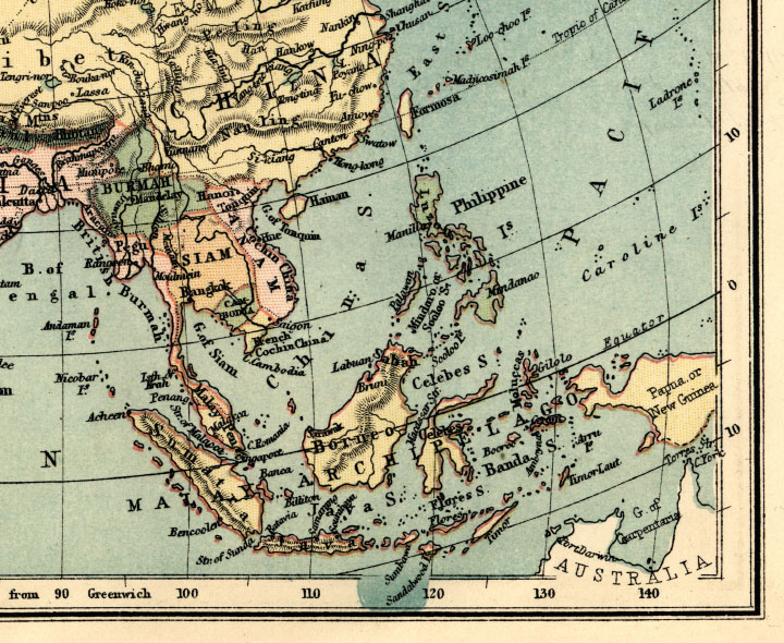 southeast asia map