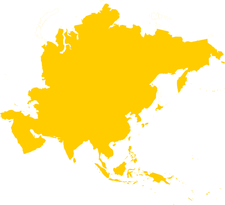 outline map of Asia